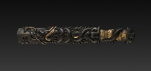 Kozuka Handle, 1800s.  作： Unbekannt