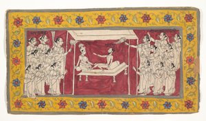 禁欲のクリシュナ、1850年頃。 作： Unbekannt