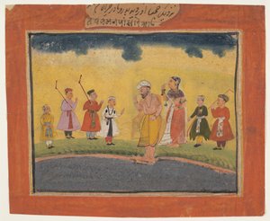 クリシュナスの両親が彼を探している1615年。 作： Unbekannt