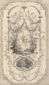 絵画と彫刻の王立アカデミーで王に贈られたアントワーヌ・ヴァトーの画家の作品. 1740年。 作： Unbekannt