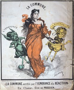 無知と反応により逮捕されたコミューン、1871 作： Unbekannt