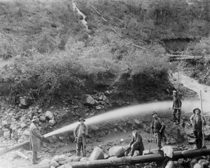 La Grange Mine Crew、カリフォルニア、1890年代。