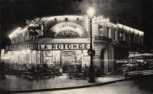 モンパルナス大通りのラ・ロトンド、1925年頃。 作： Unbekannt