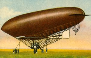 パリ市の飛行船、1908年、1932年。 作： Unbekannt