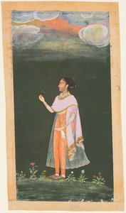 花を抱く婦人c。 1670〜80年代。 作： Unbekannt