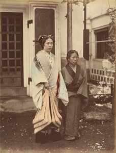 レディ＆サーヴァント、1870年代。 作： Unbekannt
