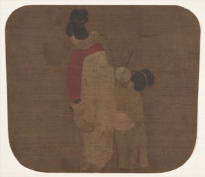 女性と子供。 作： Unbekannt