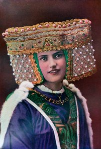 レディースヘッドドレス、14世紀、1910 作： Unbekannt