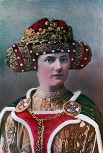 レディースヘッドドレス、14世紀、1910