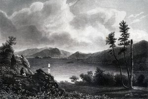 レイクジョージ、ニューヨーク、1855 作： Unbekannt