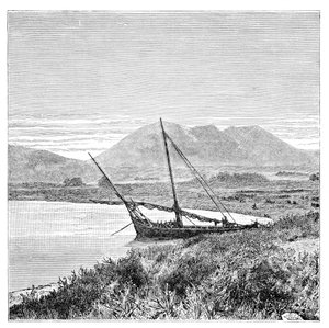 ヴァン湖、タドワン湾、ニムルド山、トルコ、1895年 作： Unbekannt
