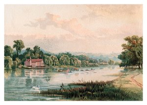 バージニアウォーターの湖、1880 作： Unbekannt