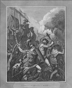 ジュリアスシーザーの着陸、1838 作： Unbekannt