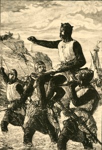 シチリア島のロジャーギスカールの着陸、1057年、1890年。 作： Unbekannt