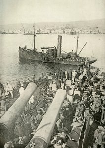 1919年にサロニカにイギリス軍が上陸。 作： Unbekannt