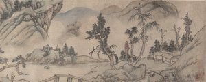 風景、20 世紀初頭、偽の 1577 年。