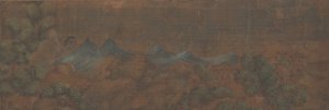ウッドランド設定の人物の風景画。 作： Unbekannt