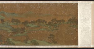 青と緑の風景、明王朝または清王朝、17 ～ 18 世紀。 作： Unbekannt