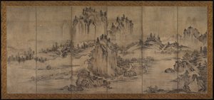 風景、1500年代後半。 作： Unbekannt