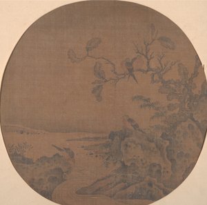 鳥のいる風景。 作： Unbekannt
