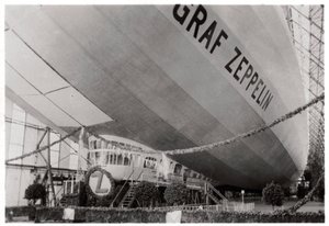 1928年1月7日、ドイツのフリードリヒスハーフェンにあるツェッペリンLZ127グラフツェッペリンの打ち上げ式 作： Unbekannt