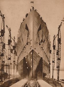 キュナードオーシャンライナー「クイーンメアリー」の発売、1934年1935年。