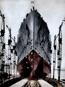 キュナードオーシャンライナー「クイーンメアリー」の発売、1934年1935年。 作： Unbekannt