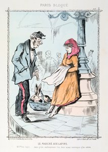 ウサギの市場、1870年から1871年 作： Unbekannt