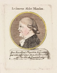 有名なAbbe Miaulan（1784年頃）。 作： Unbekannt