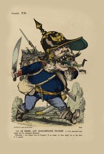 ル・グラン・オーガのアレマンド。ヴィルヘルム王は1866年にドイツの小さな州を食べます。