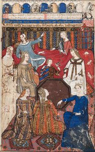 悪徳のコカレッリ論文からの葉：Accidiaと彼女の裁判所、c。 1330-40。