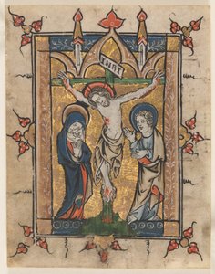 詩篇からの葉：はりつけ、c。 1300-1330。 作： Unbekannt