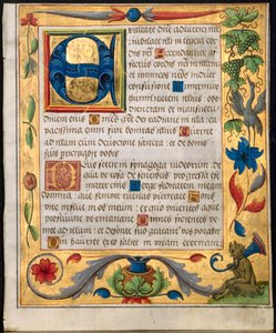 詩篇と祈祷書からの葉、c。 1524。