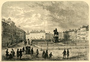 レスタースクエア、1750年、1881年頃。 作： Unbekannt