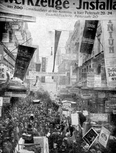 ライプツィヒの素晴らしい広告パレード、ライプツィヒ、ドイツ、1922 作： Unbekannt