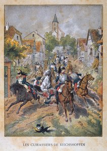 レキュイシエドライヒショッフェン、1870年8月6日、日仏戦争、1870年-1871年 作： Unbekannt