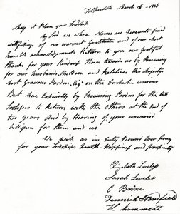 トルパドル殉教者の妻によってジョン・ラッセル内務長官1792-1878に書かれた手紙、 作： Unbekannt