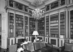 図書館、英国大使館ホテル・ド・チャロスト 39 Rue de Faubourg Saint Honore、パリ、フランス、1964 作： Unbekannt