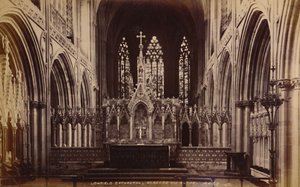 リッチフィールド大聖堂、Reredos and Altar、1929年。 作： Unbekannt