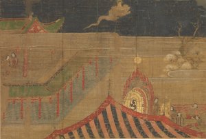 釈迦の生涯。宮殿生活の放棄 15世紀初頭 作： Unbekannt