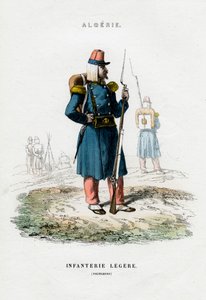 軽歩兵、アルジェリアのフランス軍 作： Unbekannt