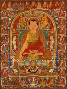 修道院長の系統の肖像画、ca。 1350。 作： Unbekannt