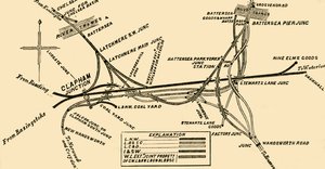 Clapham Junction、c1878の線路。 作： Unbekannt