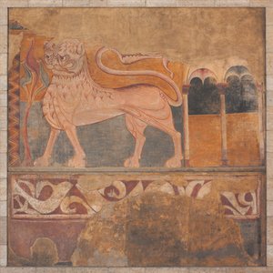 ライオン、1200年後。 作： Unbekannt