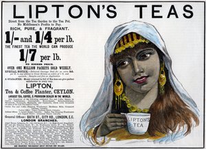 リプトンティーの広告、1893