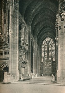 リバプール大聖堂：合唱団、東向き。建築家、サーG.ギルバートスコット、RA、1924 作： Unbekannt