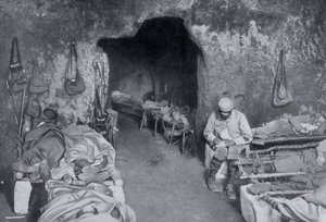 フランスの洞窟の住居、第一次世界大戦、1915 作： Unbekannt