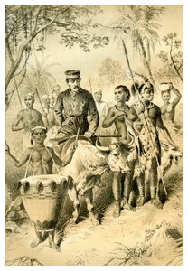 Livingstone WeakからFever Escorted to Shintes Town、c1854 1883 作： Unbekannt