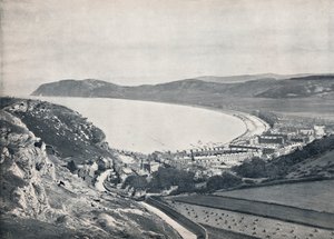 ランディドノー-山から見下ろす、1895