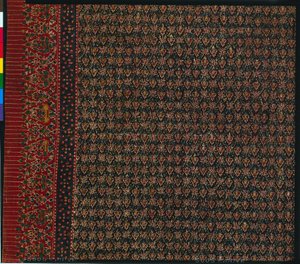 1800年代後半から1900年代初頭にかけての腰布、パヌンまたはラップドガーメント用布。 作： Unbekannt